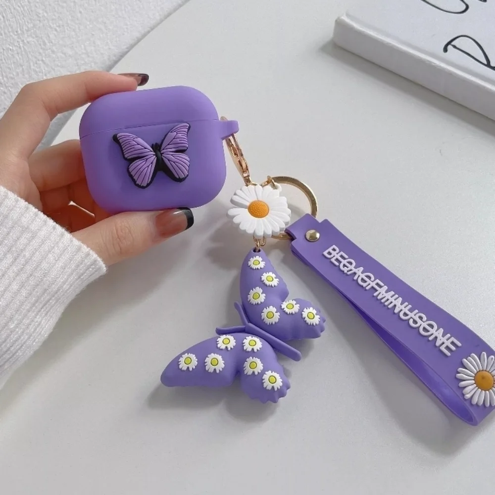 Purple Airpods Case Butterfly Airpods Pro Case Cute Airpods 3rd Gen Case Girly